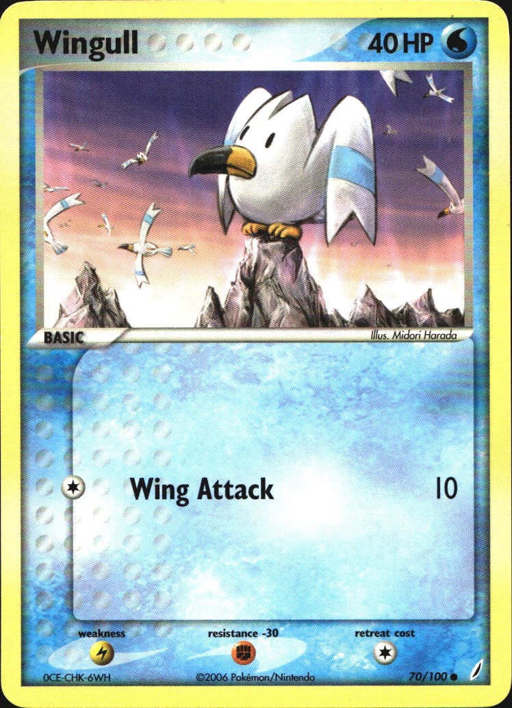 Wingull 70/100 Common Crystal Guardians Pokemon Near Mint