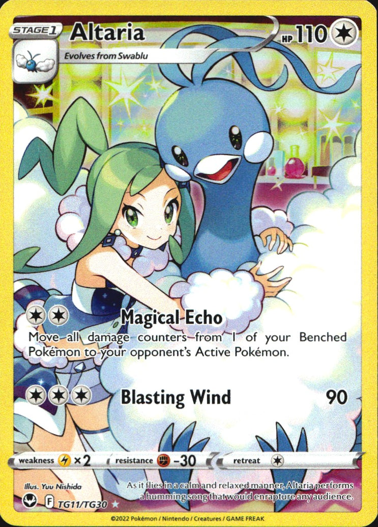 Altaria TG11/TG30 Holo Silver Tempest Trainer Gallery Pokemon NM