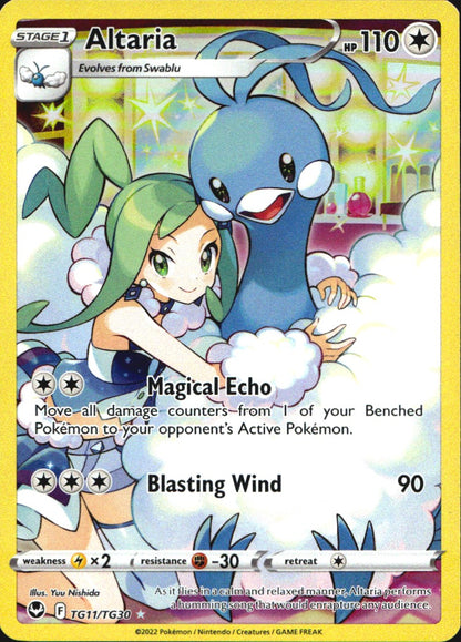 Altaria TG11/TG30 Holo Silver Tempest Trainer Gallery Pokemon NM