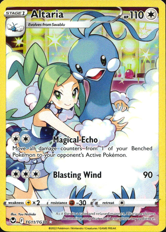 Altaria TG11/TG30 Holo Silver Tempest Trainer Gallery Pokemon NM