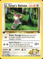 Lt. Surge's Rattata 85/132 Common Gym Challenge Pokemon 1st Edition Near Mint