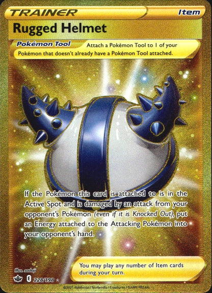 Rugged Helmet 228/198 Secret Rare Chilling Reign Near Mint