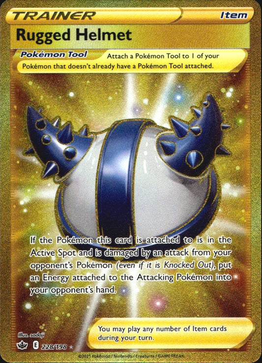 Rugged Helmet 228/198 Secret Rare Chilling Reign Near Mint