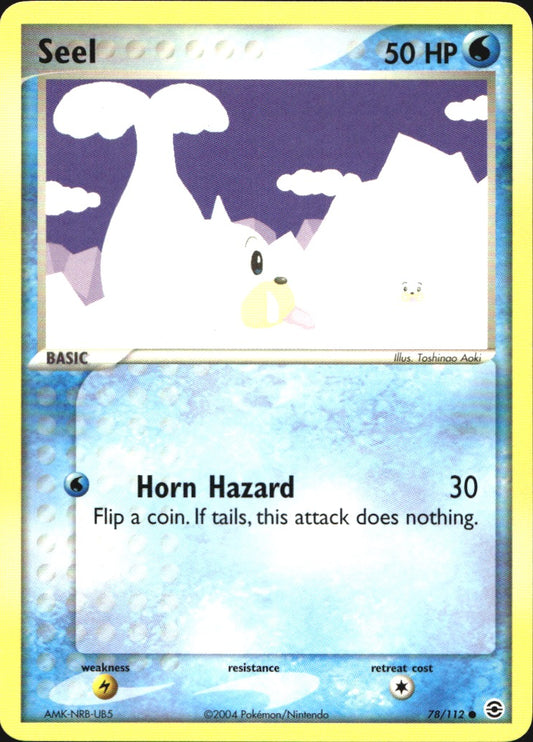 Seel 78/112 Common FireRed & LeafGreen Pokemon Near Mint