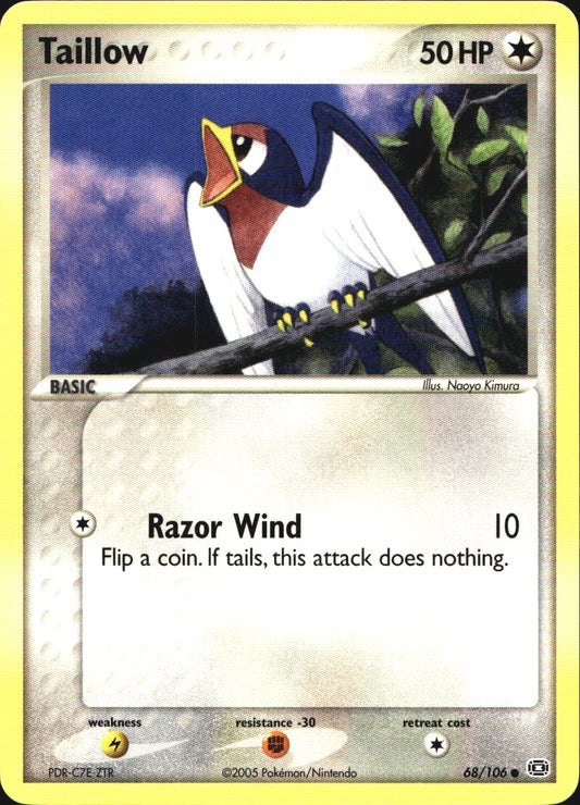 Taillow 68/106 Common Emerald Pokemon Near Mint