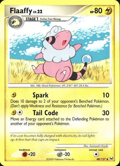 Flaaffy 48/127 Uncommon Platinum Pokemon Near Mint