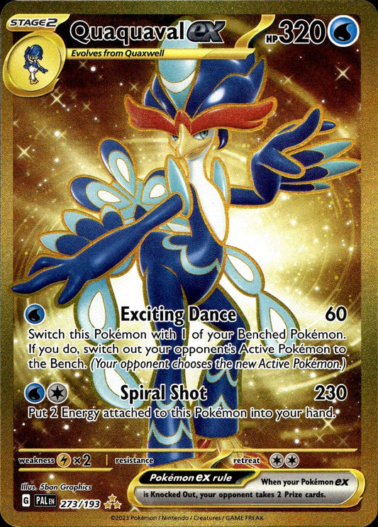 Quaquaval ex 273/193 Hyper Rare Paldea Evolved Pokemon Near Mint