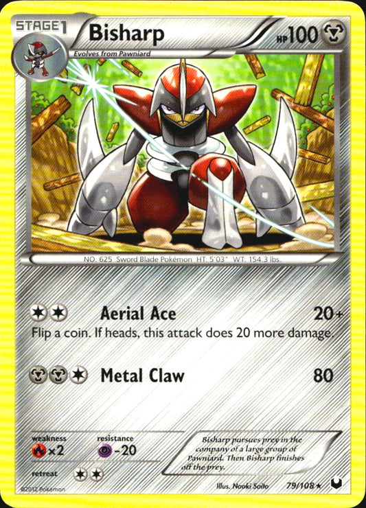 Bisharp 79/108 Rare Dark Explorers Pokemon Near Mint