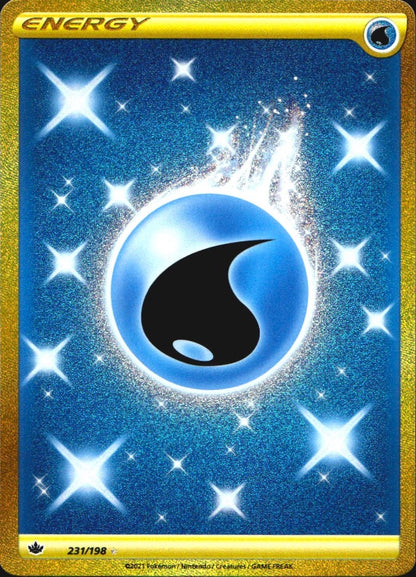 Water Energy 231/198 Secret Rare Chilling Reign Near Mint