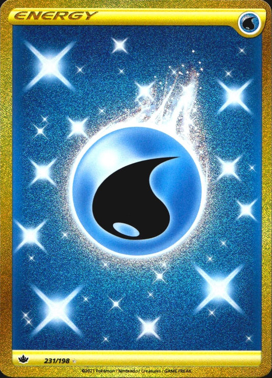 Water Energy 231/198 Secret Rare Chilling Reign Near Mint