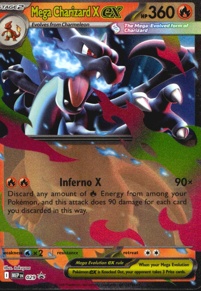 Mega Charizard X ex 029 Holo Promo Mega Evolution Promo Pokemon Near Mint