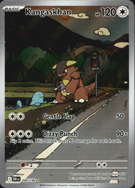 Kangaskhan 204/182 Illustration Rare Destined Rivals Pokemon Near Mint