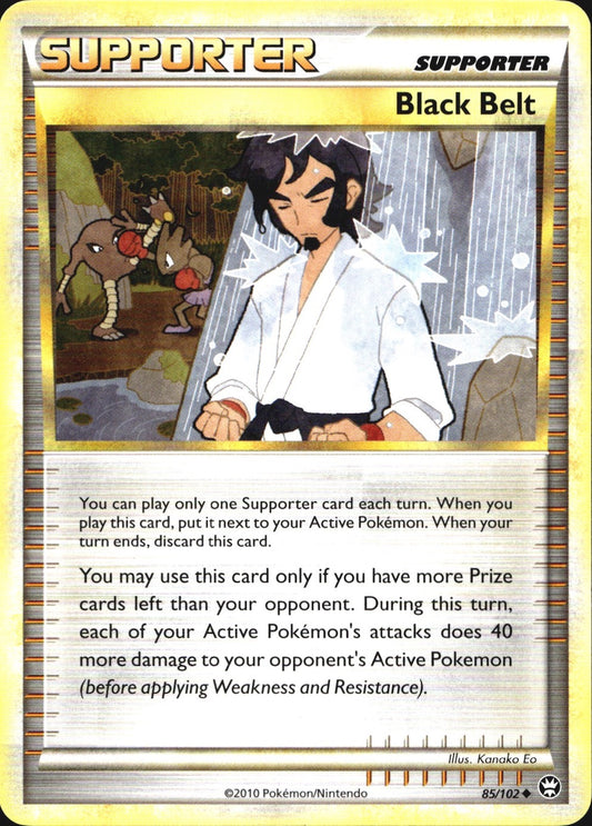 Black Belt 85/102 Uncommon HGSS Triumphant Pokemon Near Mint