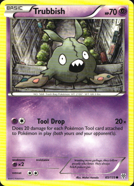 Trubbish 65/135 Common Plasma Storm Pokemon Near Mint
