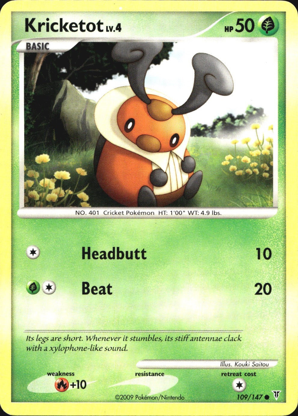 Kricketot 109/147 Common Supreme Victors Pokemon Near Mint