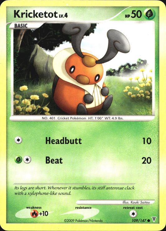 Kricketot 109/147 Common Supreme Victors Pokemon Near Mint