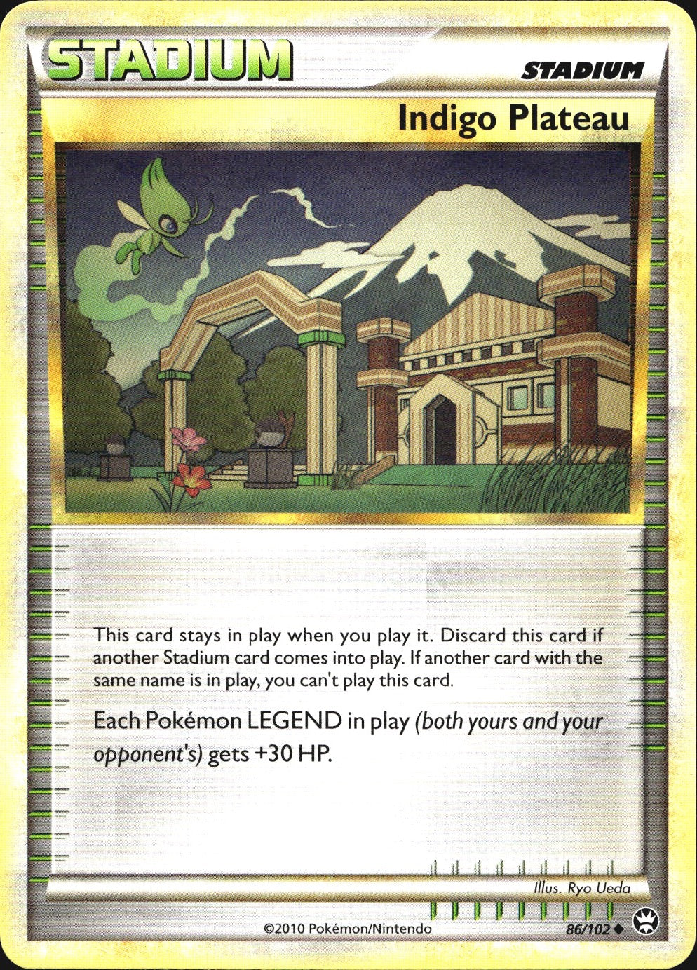 Indigo Plateau 86/102 Uncommon HGSS Triumphant Pokemon Near Mint