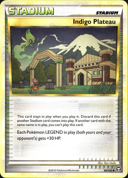 Indigo Plateau 86/102 Uncommon HGSS Triumphant Pokemon Near Mint