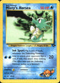Misty's Horsea 87/132 Common Gym Challenge Pokemon Near Mint