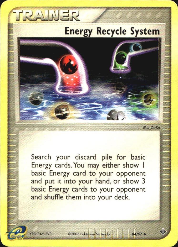 Energy Recycle System 84/97 Uncommon Dragon Pokemon Near Mint