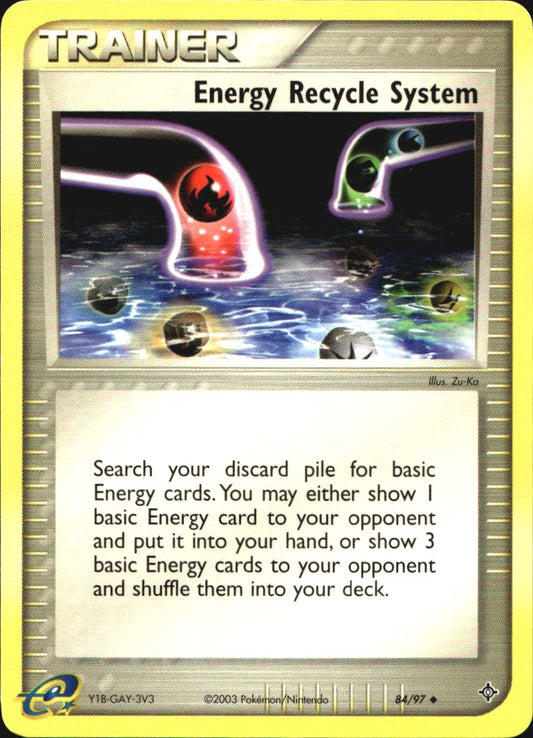 Energy Recycle System 84/97 Uncommon Dragon Pokemon Near Mint