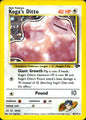 Koga's Ditto 10/132 Holo Rare Gym Challenge Pokemon Heavily Played