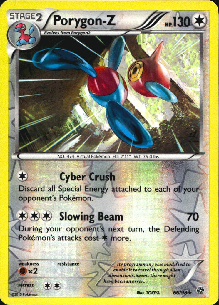Porygon-Z 66/98 Rare Ancient Origins Pokemon Reverse Holo Near Mint