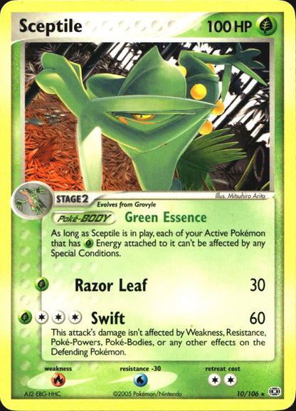 Sceptile(EX Emerald) 10/106 Rare Deck Exclusives Pokemon Near Mint