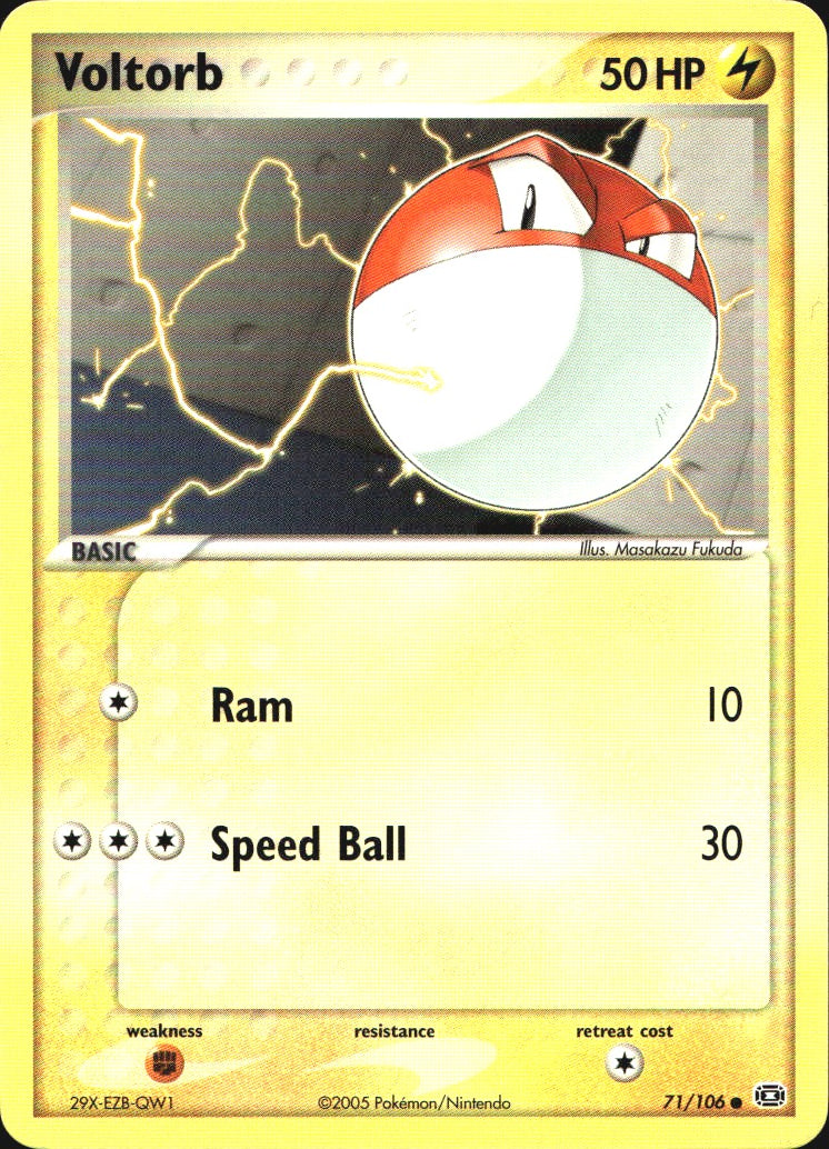 Voltorb 71/106 Common Emerald Pokemon Near Mint