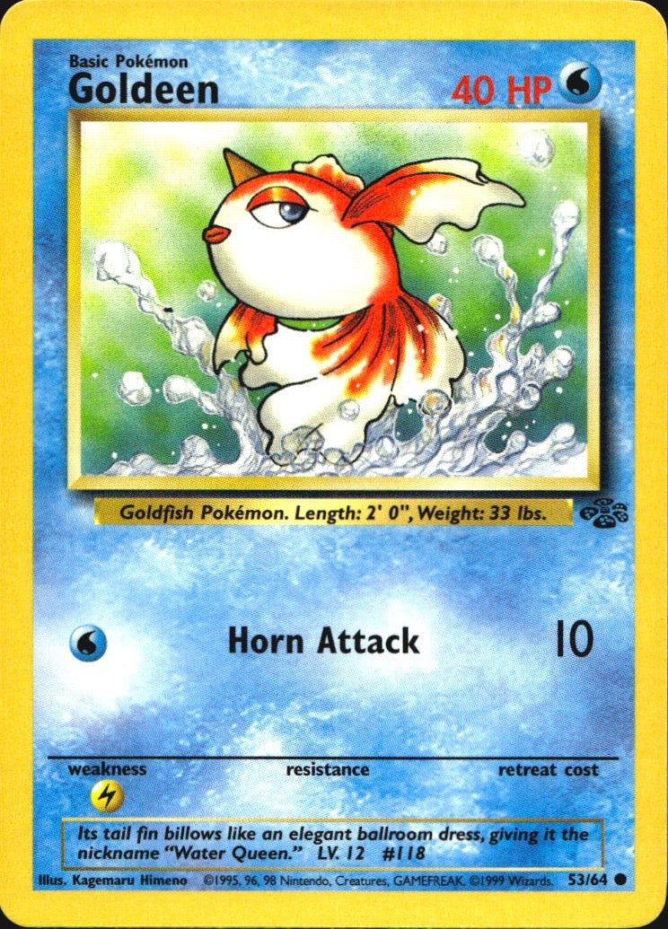 Goldeen 53/64 Common Jungle Pokemon Near Mint