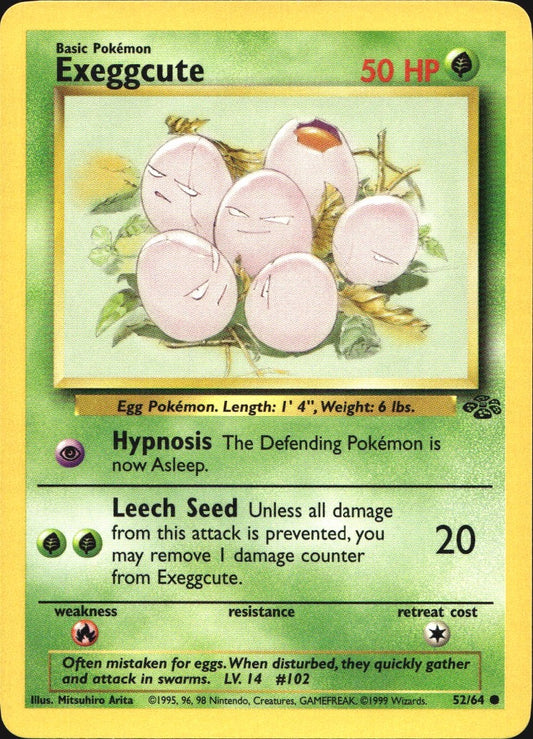 Exeggcute 52/64 Common Jungle Pokemon Near Mint