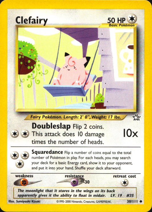 Clefairy 30/111 Uncommon Neo Genesis Pokemon Near Mint