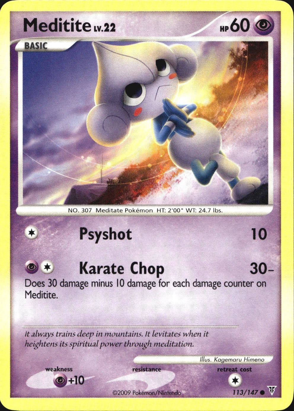 Meditite 113/147 Common Supreme Victors Pokemon Near Mint