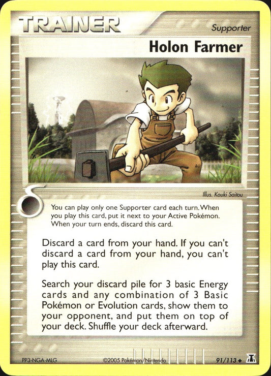 Holon Farmer 91/113 Uncommon Delta Species Pokemon Near Mint