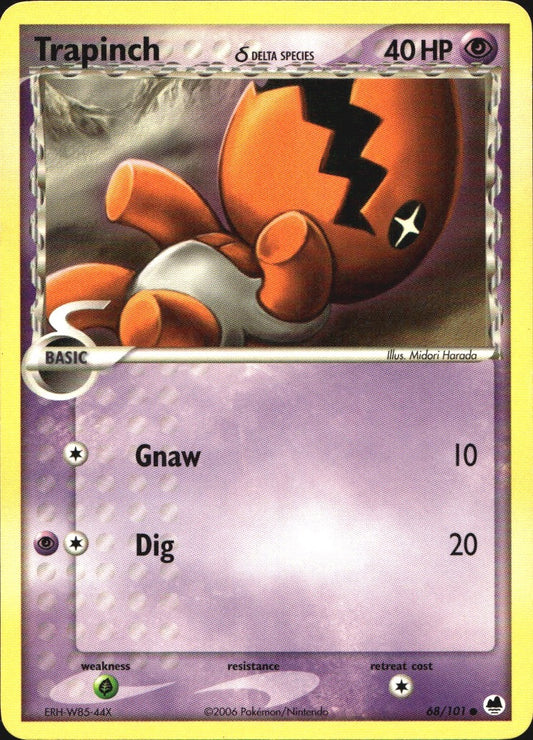 Trapinch 68/101 Common Dragon Frontiers Pokemon Near Mint