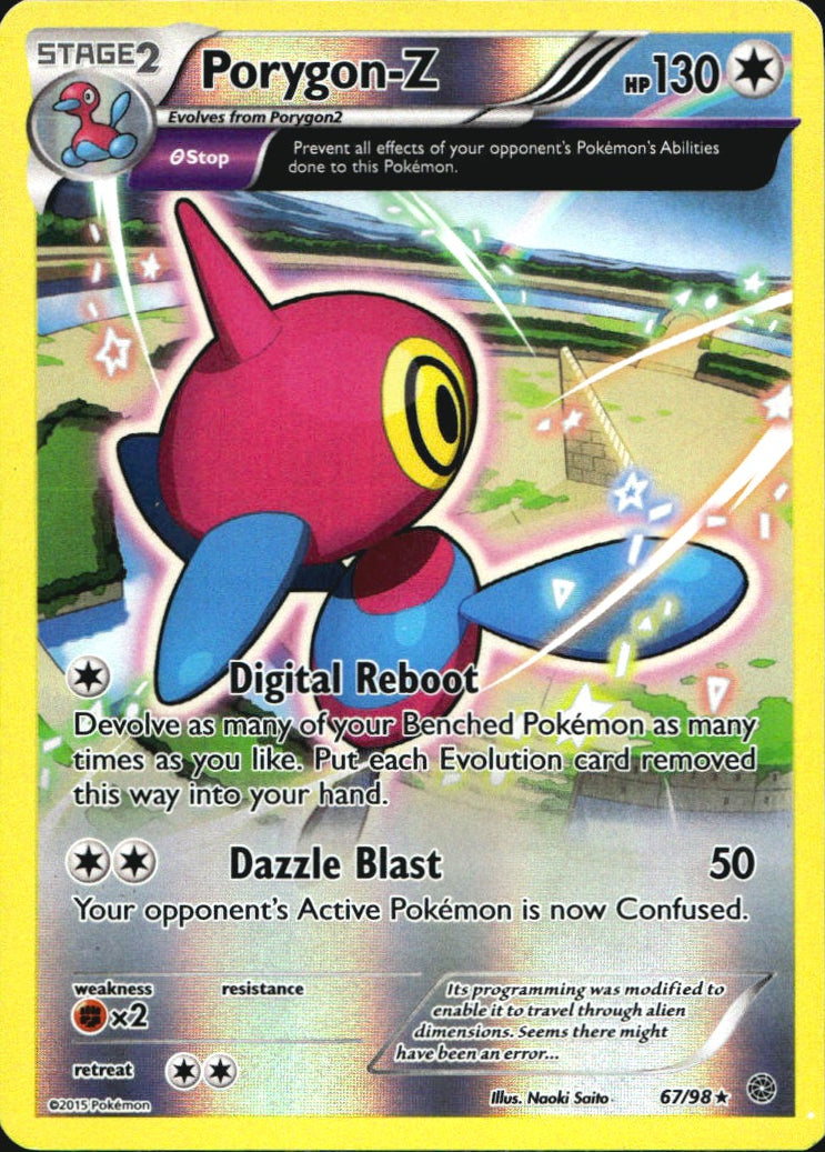 Porygon-Z 67/98 Holo Rare Ancient Origins Pokemon Reverse Holo Near Mint