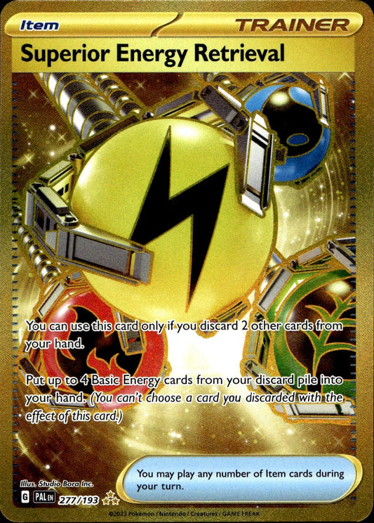Superior Energy Retrieval 277/193 Hyper Rare Paldea Evolved Pokemon Near Mint
