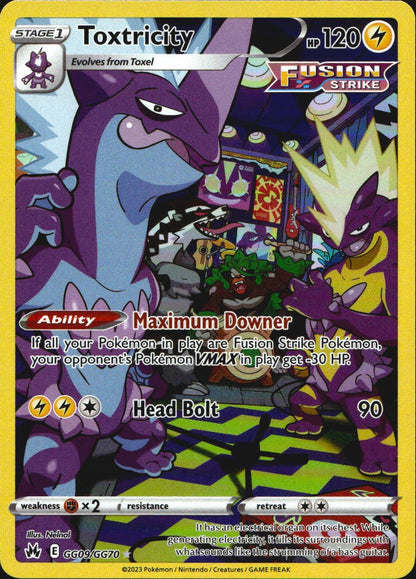 Toxtricity GG09/GG70 Holo Crown Zenith Galarian Gallery Pokemon NM