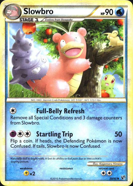 Slowbro 38/90 Uncommon HGSS Undaunted Pokemon Near Mint