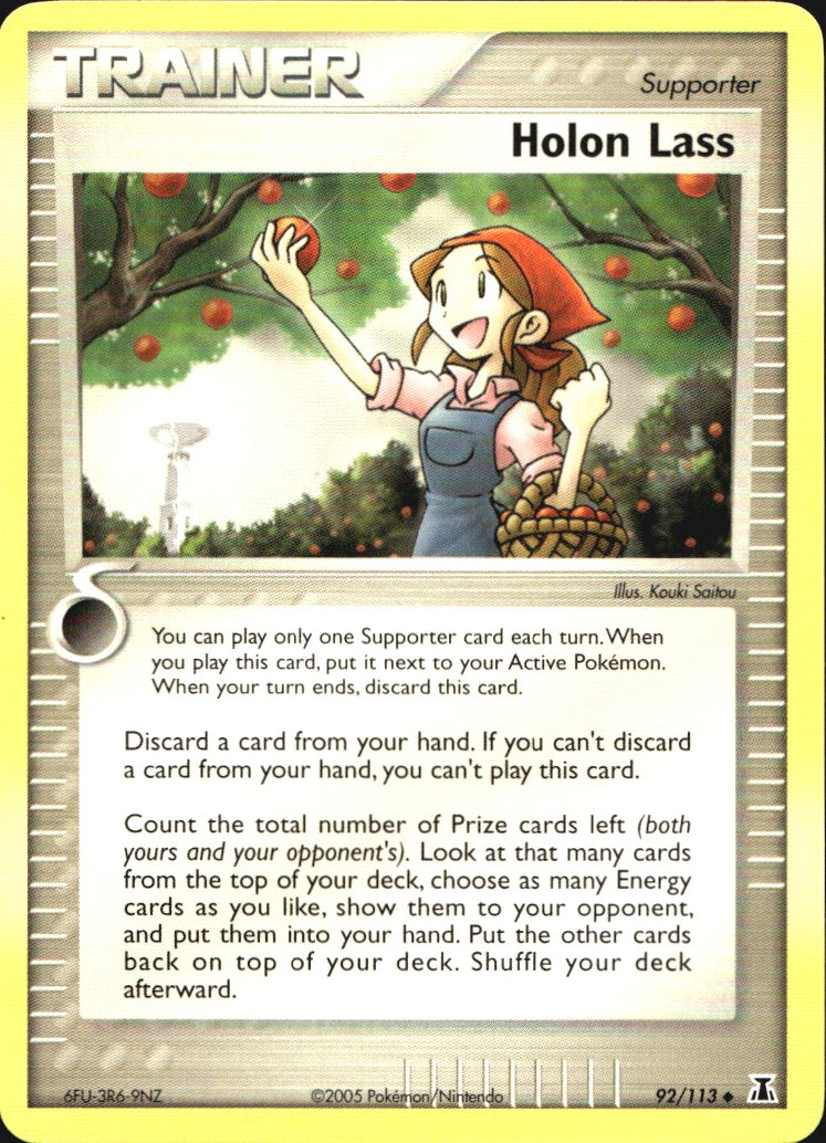 Holon Lass 92/113 Uncommon Delta Species Pokemon Near Mint