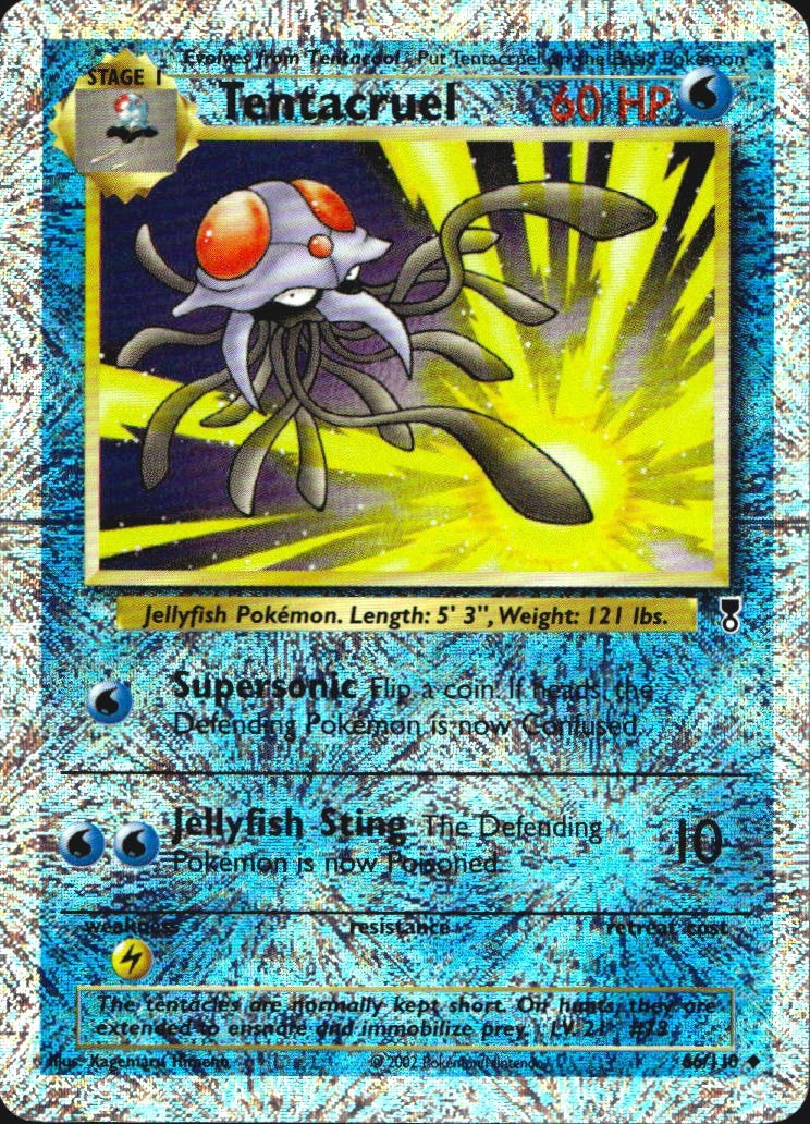 Tentacruel 66/110 Uncommon Legendary Collection Pokemon Reverse Holo LP