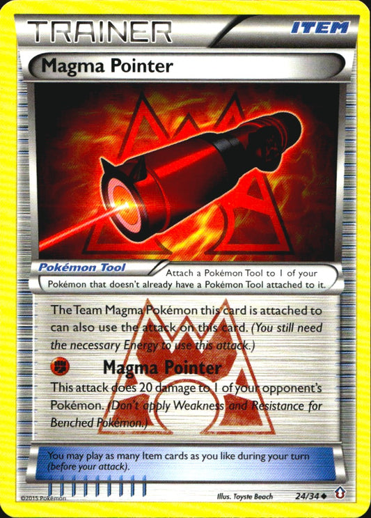 Magma Pointer 24/34 Uncommon Double Crisis Pokemon Near Mint