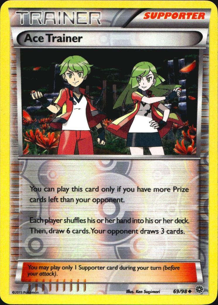 Ace Trainer 69/98 Uncommon Ancient Origins Pokemon Reverse Holo Near Mint
