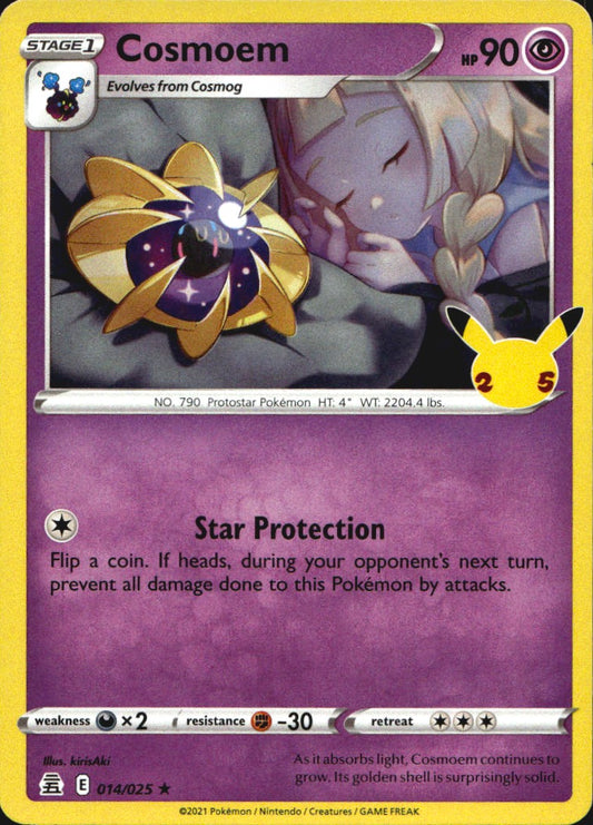 Cosmoem 014/025 Rare Celebrations Pokemon Near Mint
