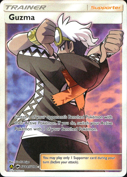 Guzma SV84/SV94 Rare Ultra Hidden Fates Shiny Vault Pokemon Near Mint