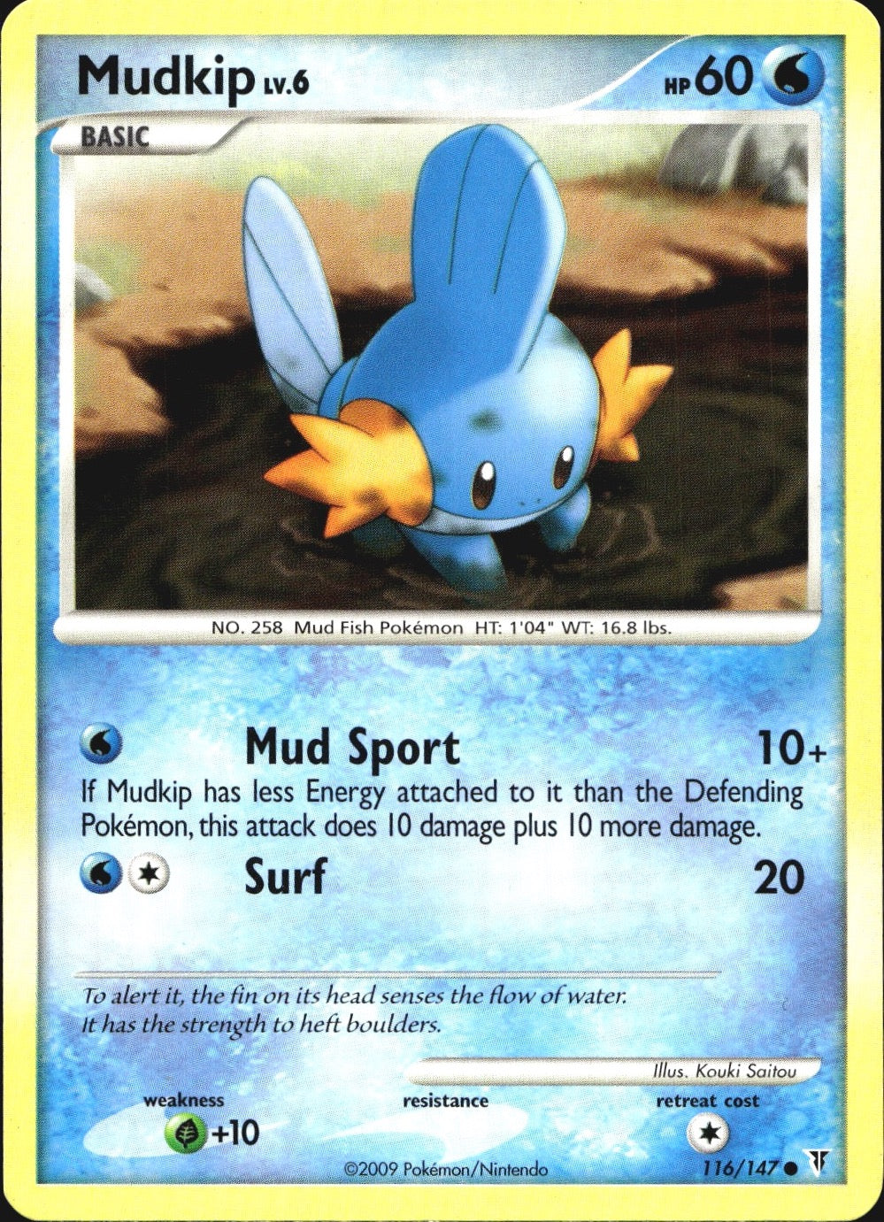 Mudkip 116/147 Common Supreme Victors Pokemon Near Mint