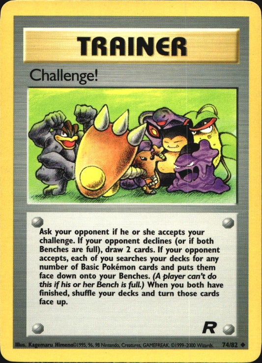 Challenge! 74/82 Uncommon Team Rocket Pokemon Near Mint
