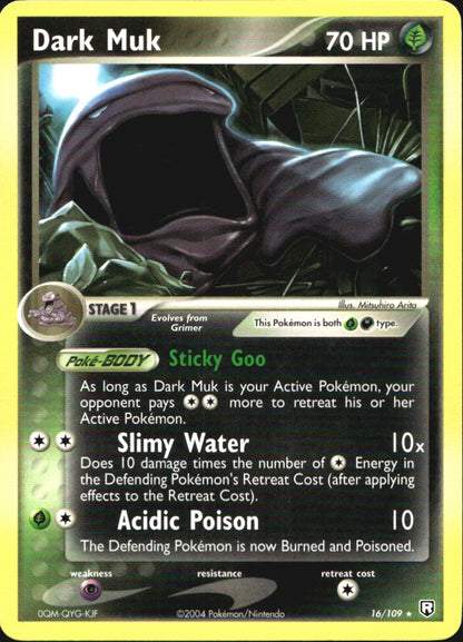 Dark Muk 16/109 Rare Team Rocket Returns Pokemon Near Mint