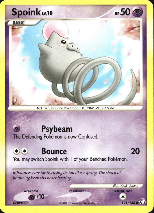 Spoink 121/146 Common Legends Awakened Pokemon Near Mint
