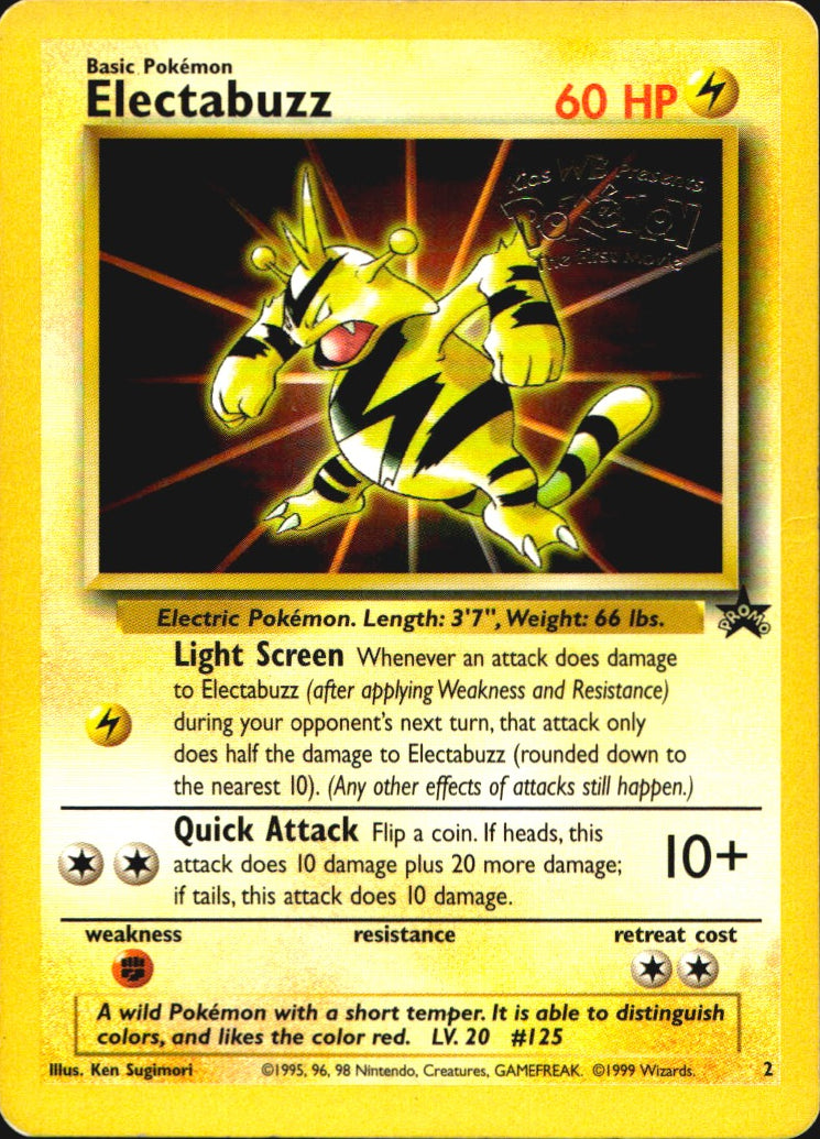 Electabuzz 2 Promo Wizards Black Star Promos Pokemon Lightly Played